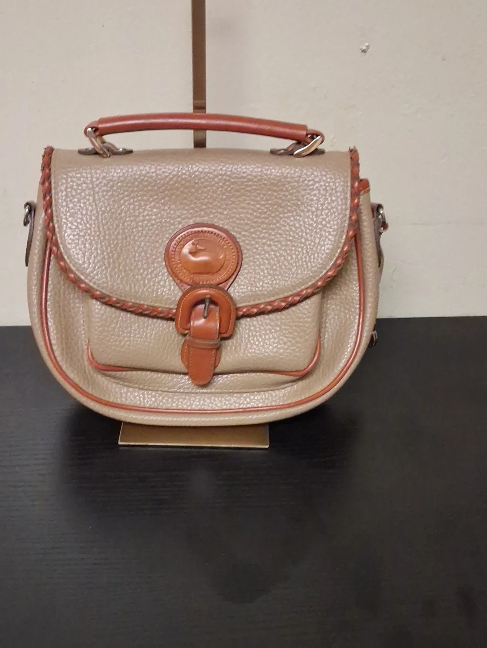 Dooney & Bourke Classic Two-Tone Leather Satchel Bag -